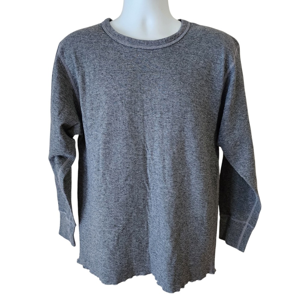L.L.Bean Men's Large Gray Wool Blend Crewneck Pullover Sweater